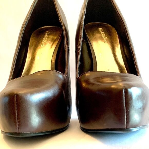 BROWN 5” SPIKE PUMPS by CHARLOTTE RUSSE SIZE 8 - Picture 5 of 8